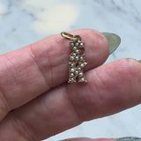 14K Gold Sigma Kappa Sorority Pendant Charm