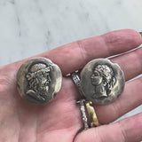 Victorian George Shiebler Sterling Silver Homeric Cufflinks