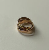 18K Gold Les Must de Cartier Tri-Color Trinity Ring