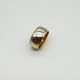 Vintage 14K Gold Wide Band Convex Ring