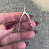 Signature Sterling Silver Make a Wish Wishbone Pendant