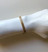 Vintage Woven 18K Gold Italian Bismark Bracelet
