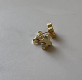 18K Gold Vintage Tiffany & Co. Blocky X Earrings