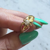 14K Victorian Old Mine Cut Diamond Ring