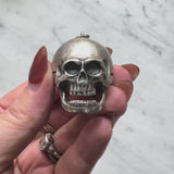 Paul Ditisheim Silver Hamlet Skull Pocket Watch Circa 1915