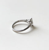 Vintage Marquise Diamond and Platinum Engagement Ring