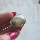 Sterling Silver Georgian Octagonal Vinaigrette with Engraved Latticework