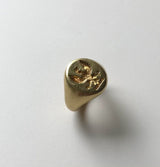 18K Gold Victorian Eagle Intaglio Signet Ring