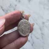 Victorian Sterling Silver Mizpah Hand Engraved Locket