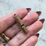 Victorian 9K Gold Hand-Engraved Whistle