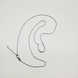 14K White Gold Diamond Encrusted Horseshoe Pendant