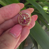 14K Gold Edwardian Austro-Hungarian Spider Pendant