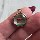 18K Gold Essex Crystal Pheasant Charm