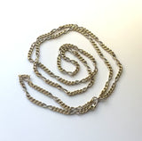 Vintage 18K Gold Italian Curb and Infinity Link Chain