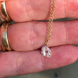 Dangling Duo of Marquise Diamonds on 14K Gold Chain