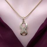 14K Gold Diamond Infinity or Lucky 8 Pendant Necklaces, Pendants Kirsten's Corner 