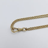Victorian 14K Gold Slide Necklace with Dog Clip Necklace Kirsten's Corner Jewelry 