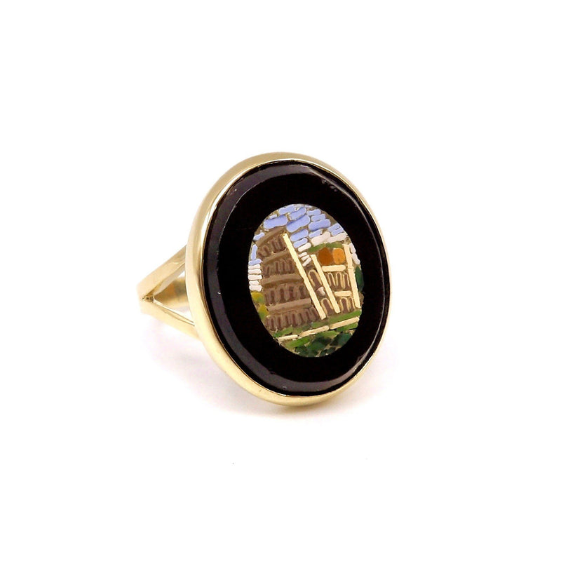 14K Micro Mosaic Colosseum Ring Ring Kirsten's Corner Jewelry 