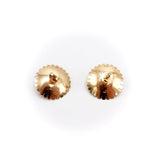 Retro 14K Gold Flower with Diamond Earrings Earrings Kirsten's Corner Jewelry 