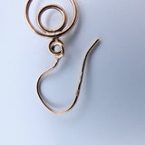 Vintage Spirals Italian 14K Rose Gold Earrings Earrings Kirsten's Corner Jewelry 