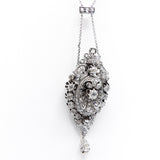 14K Gold & Sterling Silver Belle Epoque Diamond Necklace Necklaces, Pendants Kirsten's Corner Jewelry 