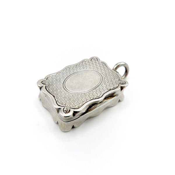 19th Century Sterling Silver Vinaigrette Pendant Châtelaine Kirsten's Corner Jewelry 