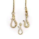 Signature 14K Gold Victorian Inspired Small Shepherd’s Hook or Charm Holder signature pieces Kirsten's Corner Jewelry 