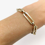 14K Signature Paperclip Link Bracelet bracelets Kirsten's Corner 