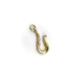 14K Gold Victorian Inspired Hook or Charm Holder with Leaf Details signature pieces Kirsten's Corner Jewelry 