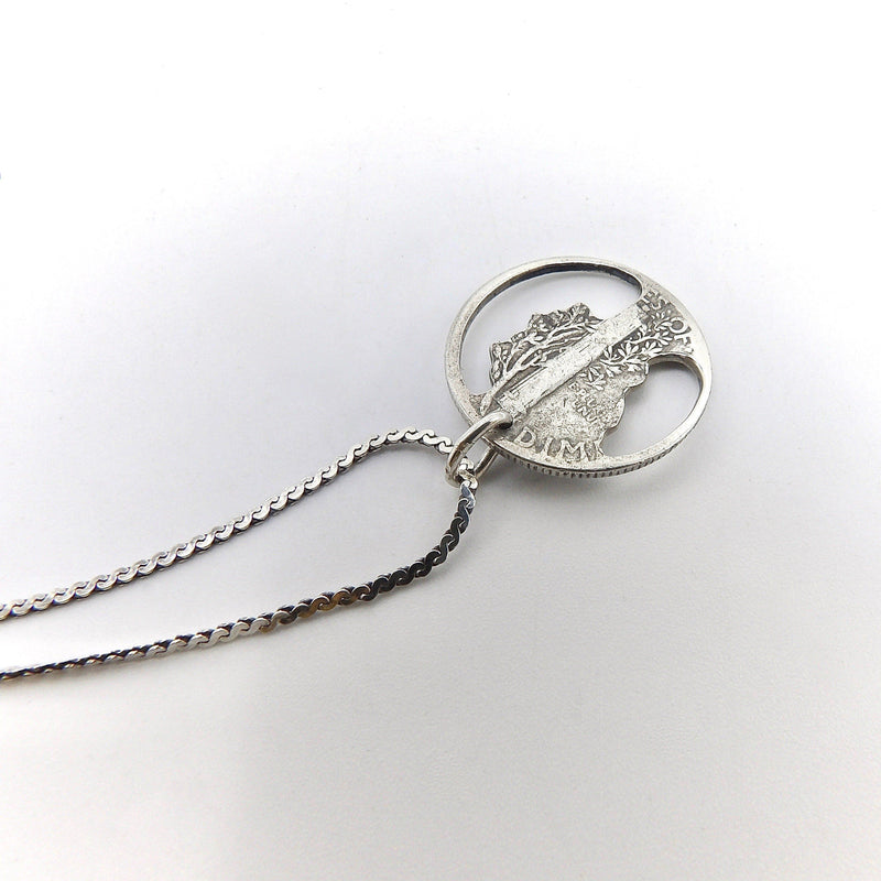 Sterling Silver Mercury Dime Pendant w/ Chain Necklace Kirsten's Corner Jewelry 