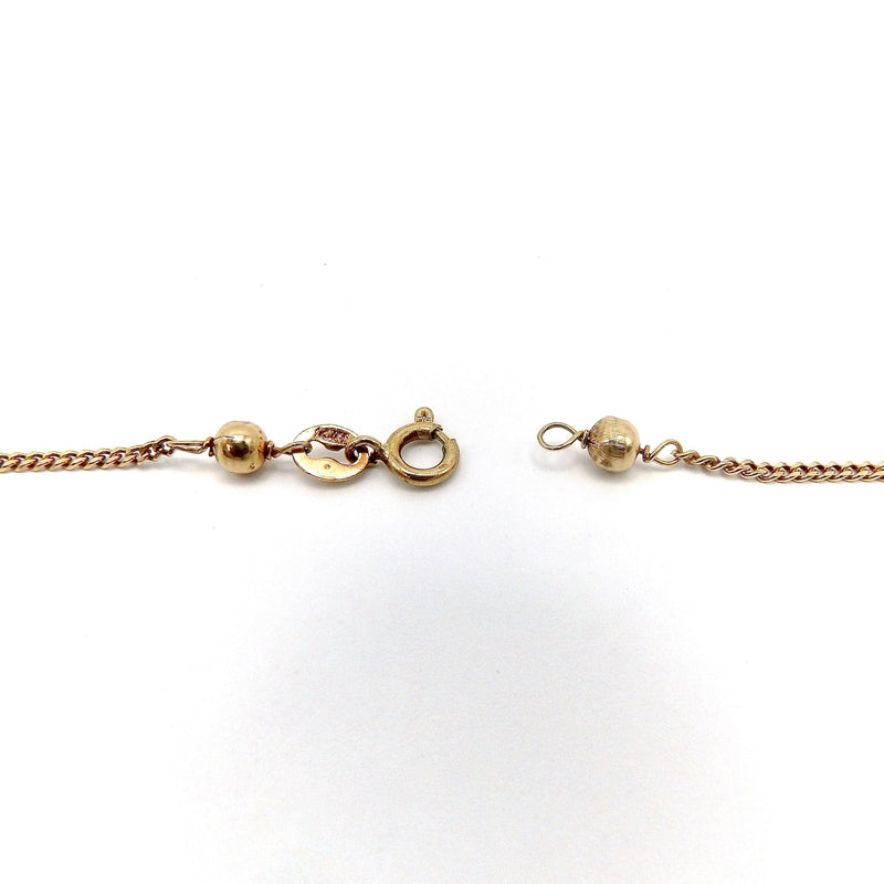 Vintage 14K Gold Ball & Chain Motif Chain Necklace Chain Kirsten's Corner Jewelry 