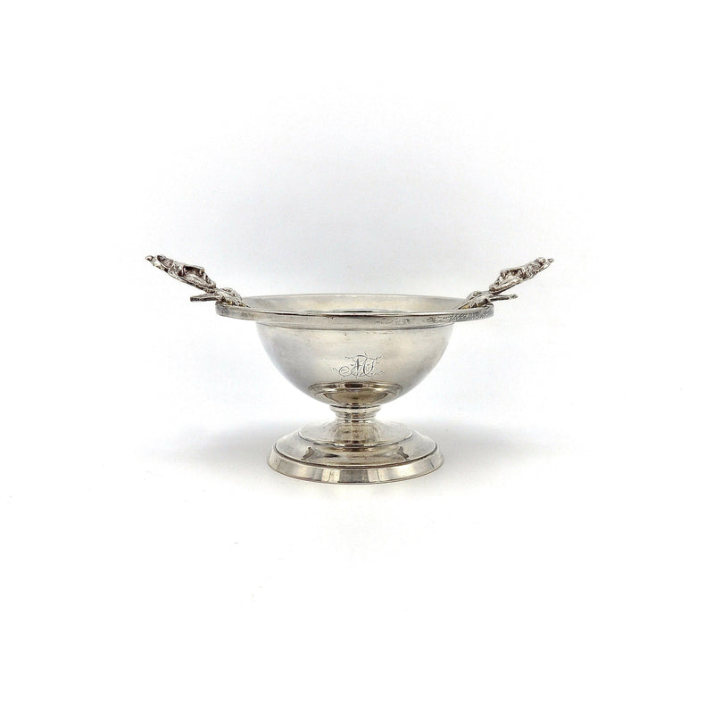 A Pair Etruscan Revival Wood & Hughes 900 Silver Salt Cellars in Original Case Objects of Virtue Kirsten's Corner Jewelry 
