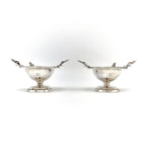 A Pair Etruscan Revival Wood & Hughes 900 Silver Salt Cellars in Original Case Objects of Virtue Kirsten's Corner Jewelry 