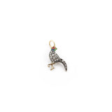 Victorian Rose Cut Diamond and Enamel Pheasant Charm Charm Kirsten's Corner Jewelry 