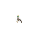 Victorian Rose Cut Diamond and Enamel Pheasant Charm Charm Kirsten's Corner Jewelry 