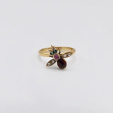 Garnet, Diamond, Emerald and Sapphire Fly Ring Ring Kirsten's Corner Jewelry 