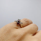 Garnet, Diamond, Emerald and Sapphire Fly Ring Ring Kirsten's Corner Jewelry 