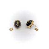 Victorian 14K Gold, Black Onyx Earrings Earrings Kirsten's Corner Jewelry 