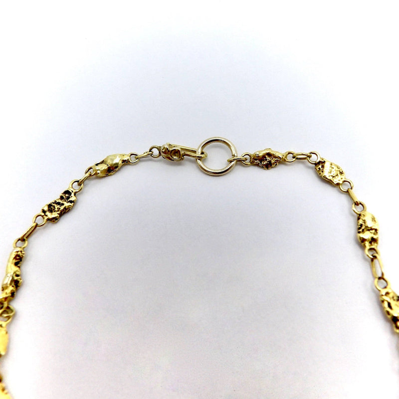 22K and 14K Gold Rush Era Nugget Necklace. Necklace Kirsten's Corner 