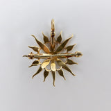 Late Victorian 14K Gold & Pearl Star Shaped Pendant Brooch Brooches, Pins Kirsten's Corner Jewelry 