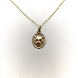 14K Gold Signature Victorian Inspired Lioness Pendant / Charm Pendant, Charm Kirsten's Corner Jewelry 