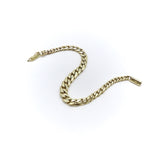 Vintage 18K Gold Graduated Curb Link Bracelet with Diamonds Bracelet Kirsten's Corner 