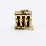 Vintage 18K Gold Porch of Caryatids Erechtheion Greek Temple Charm Charm Kirsten's Corner Jewelry 