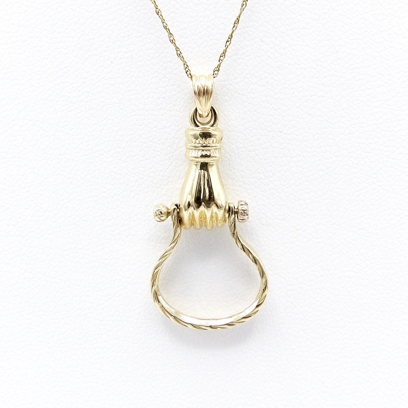 14K Gold Victorian Inspired Charm Holder I Kirsten's Corner