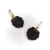 Victorian Floral Pique Earrings with 14K Gold & Silver Details Earrings Kirsten's Corner 