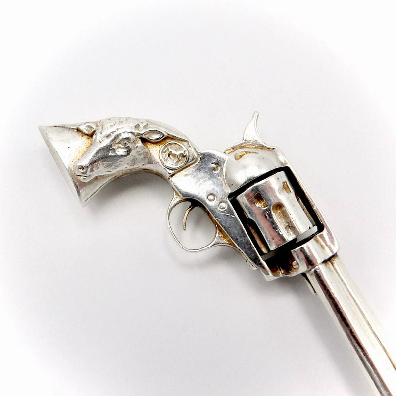 William de Matteo Sterling Silver Miniature Colt Peacemaker Revolver Replica Objects of Virtue Kirsten's Corner 