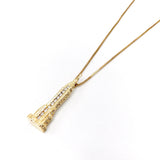 Vintage 14K Gold Empire State Building Charm Necklace with Diamonds Necklaces, Pendants Kirsten's Corner 