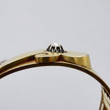 Victorian 14K Gold Collet-Set Diamond Cuff Buckle Bracelet Bracelet Kirsten's Corner Jewelry 