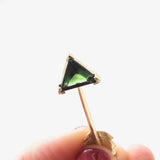 Signature 14K Gold Dark Green Tourmaline Gemstone Arrow Pendant Pendant, Charm Kirsten's Corner Jewelry 