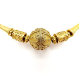 23K Gold Thai Baht Cannetille Necklace Necklace Kirsten's Corner 